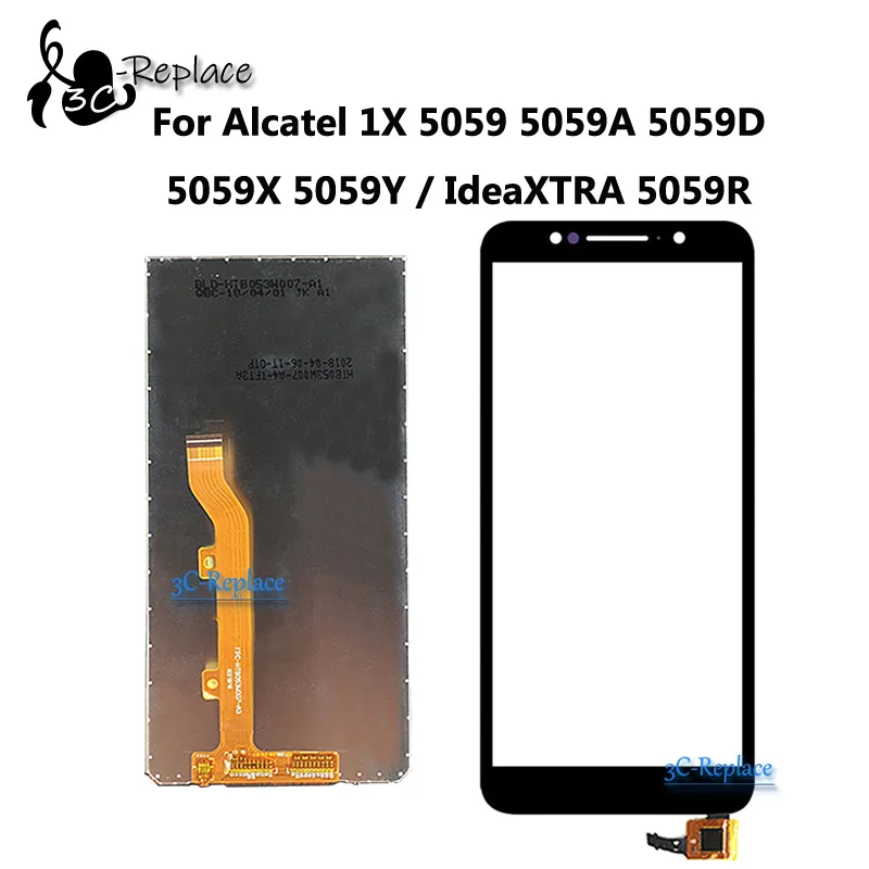 Цифровой преобразователь для Alcatel 1X 5 34 5059A 5059D 5059I 5059J 5059T 5059X 5059Y / IdeaXTRA 5059R сенсорный