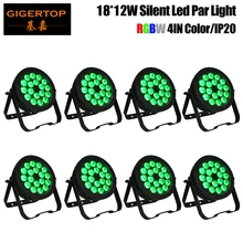 Скидка Производитель 8 шт Led сценическое освещение 18X18 Вт Par DMX512 RGBWA УФ лампа 6/10 каналов прожектор для дискотеки вечерние клубный свет