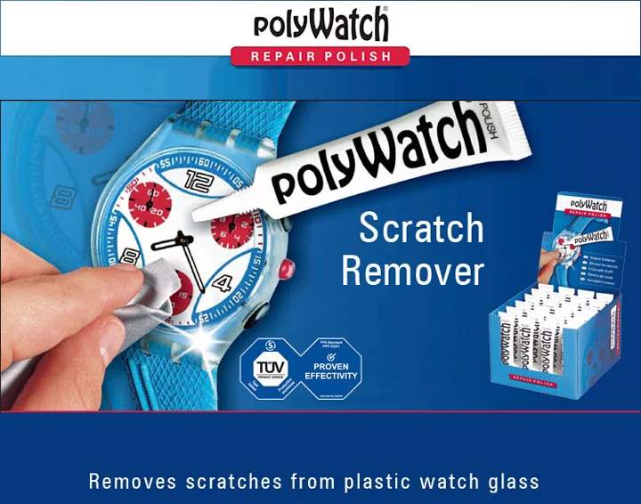 Немецкая паста для удаления царапин PolyWatch крем небольших ремонта акриловый