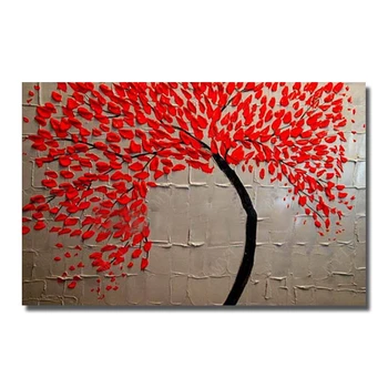 

High Quality Modern Living Room Wall Decor Knife Flower Painting Modern Canvas Art Hand Painted Wall Pictures No Framed