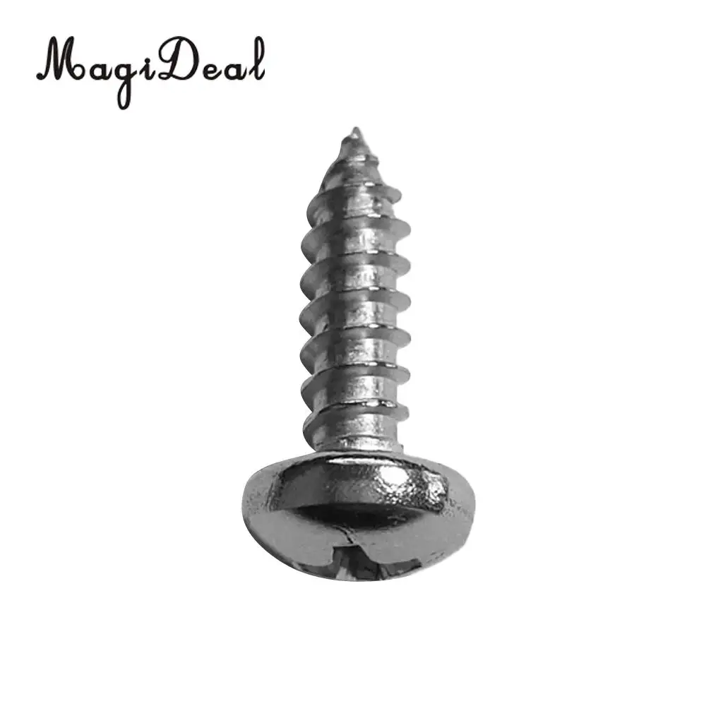 MagiDeal 20 Pieces Durable Marine M5 Stainless Steel Self-Tapping Screws Kayak Canoe Fishing Boat Dinghy Accessories