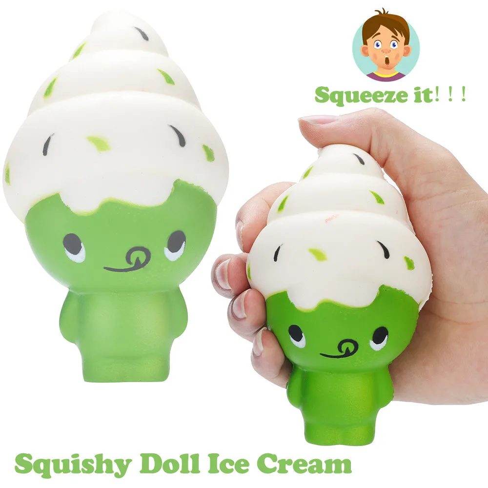 12 см кукла мороженое Squishies замедлить рост Squeeze Ароматические стресса Сбросьте игрушки Канцелярии Сквош Анти-Стресс Игрушка