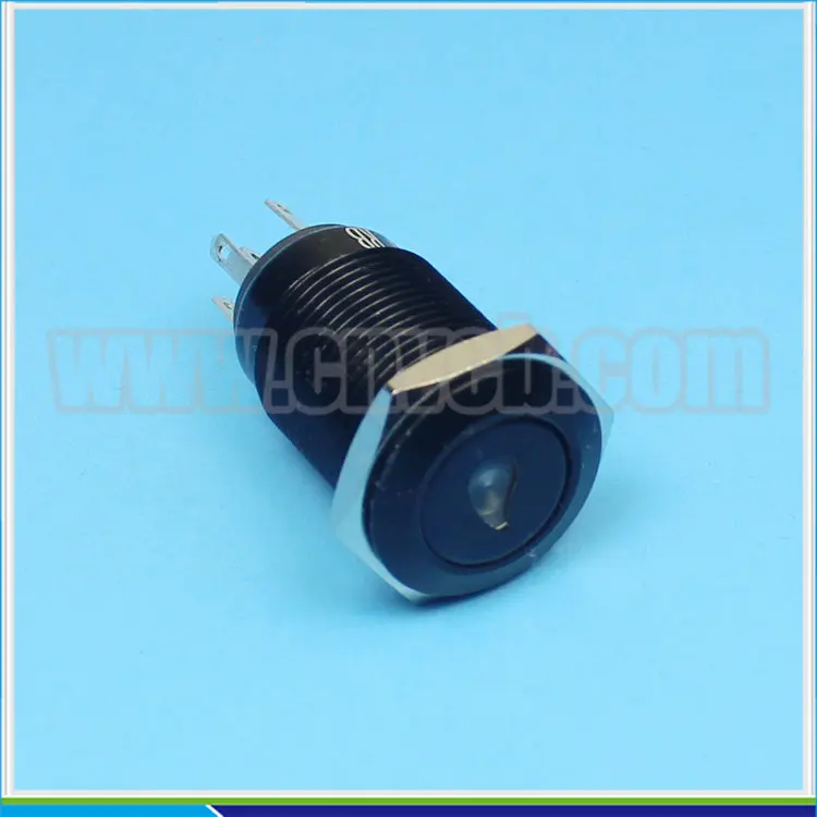 1693 1NO1NC/2NO2NC flat head oil dot illuminated anti-vandal button switch black 16mm push button switch