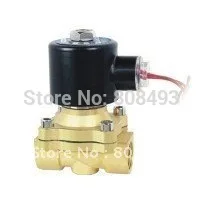 3/" Электрический Соленоидный клапан Вода Воздух N/C 12V 24V 110V 220V латунная часть медная катушка