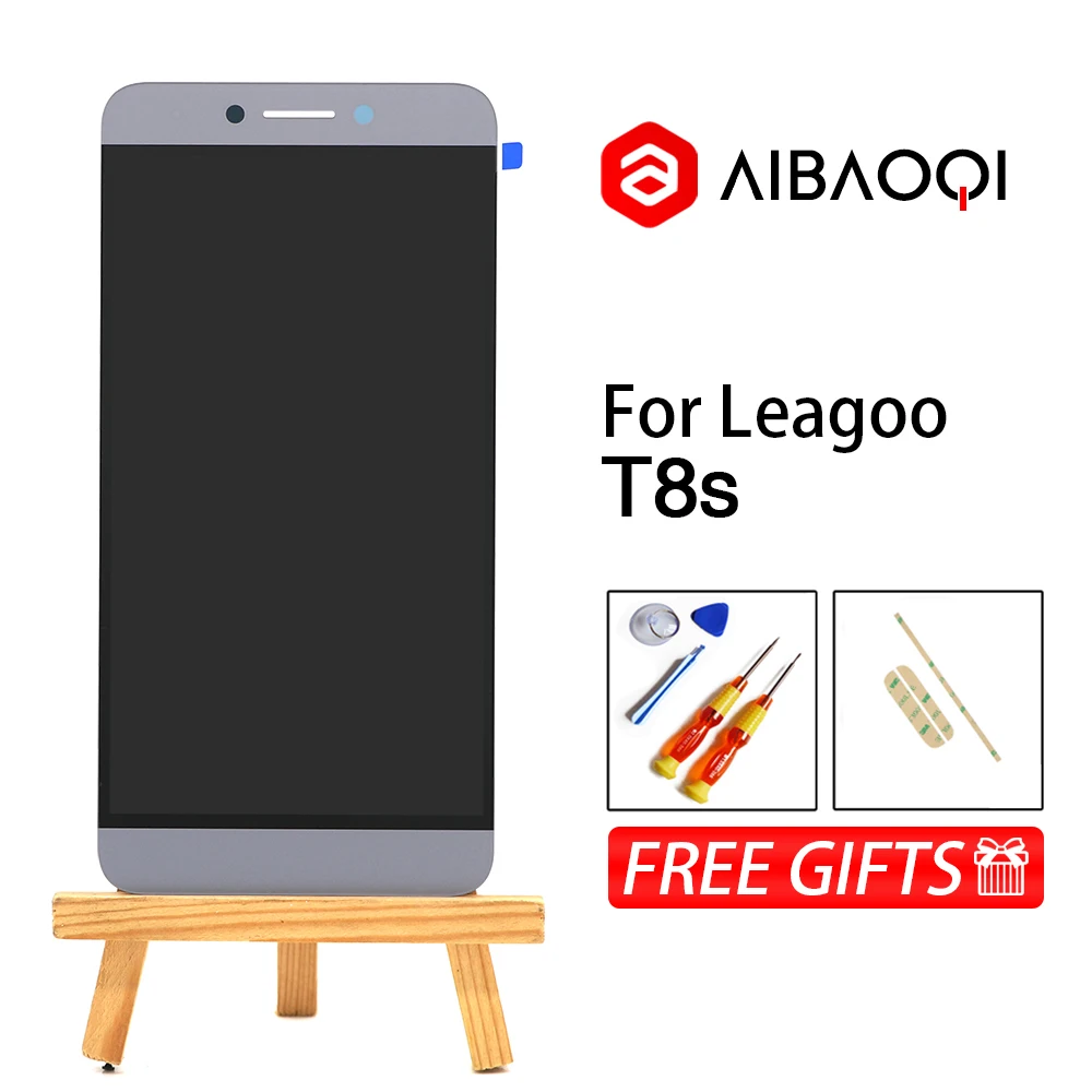 

AiBaoQi New Original 5.5 inch Touch Screen+1920x1080 LCD Display Assembly Replacement For Leagoo T8s Android 8.1 Phone