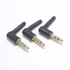 4Pcs 3.5mm Jack 3/4/5 Pole Male 90 Right Angle L-shaped Stereo Headphone Plug DIY Repair Earphone Jack Audio Soldering Connector ► Photo 3/6