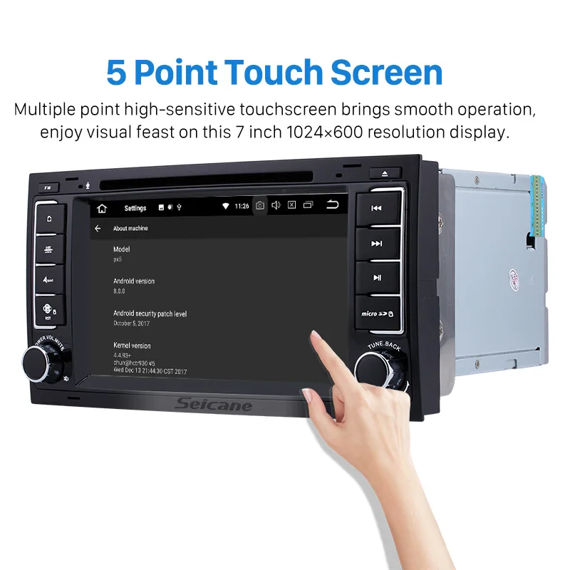 Perfect Seicane Android 8.0 7" 2din 4GB RAM 8-core GPS bluetooth Car DVD Radio for VW Volkswagen T5 Multivan support 1080P 3G WiFi TPMS 4 Perfect Seicane Android 8.0 7" 2din 4GB RAM 8-core GPS bluetooth Car DVD Radio for VW Volkswagen T5 Multivan support 1080P 3G WiFi TPMS 4