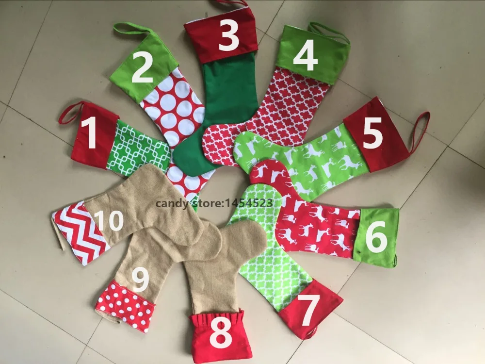 20pcslot wholesale christmas stocking tree decoration canvas cotton children candy gifts bag socks in stockings gift holders from home garden on - Wholesale Christmas Stockings 20pcslot wholesale christmas stocking tree decoration canvas cotton children candy gifts bag socks in stockings gift holders from home garden on - Wholesale Christmas Stockings