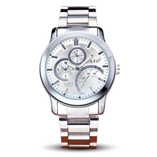BOUNABAY WATCH Men Three dials Waterproof Quartz Wristwatch Ladies Fashion Datajust Analog Watch Luxury Automatic Business Clock