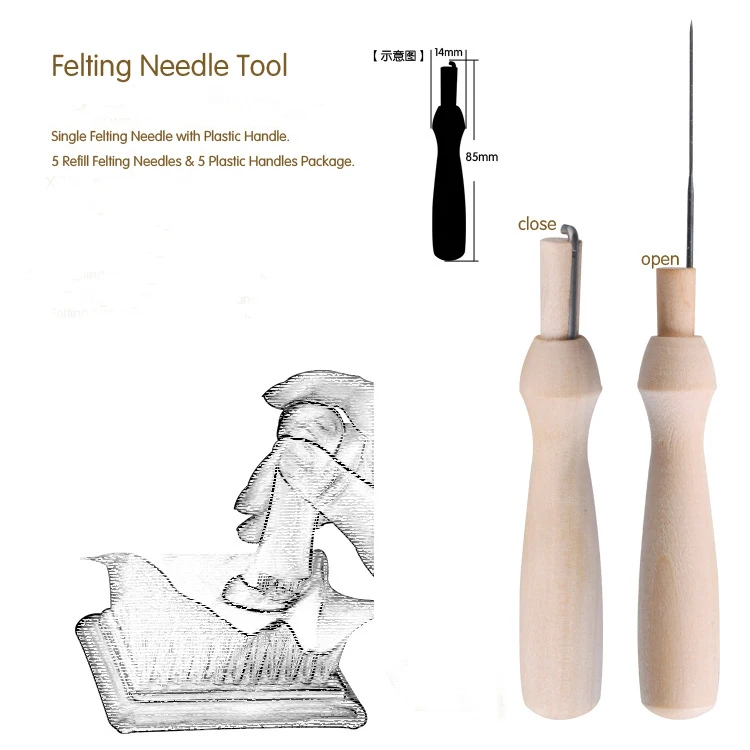 1Pc Needle Felting Starter Kit Wool Felt Needle Tools in Sewing Tools