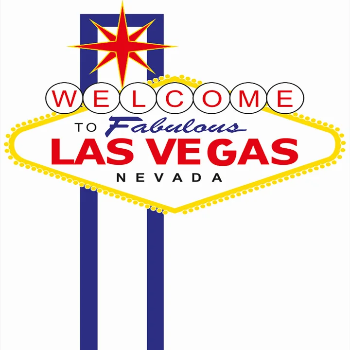 

10x10FT Welcome to Fabulous Las Vegas White Banner Casino Custom Photography Studio Backdrops Backgrounds Custom Vinyl 3x3m