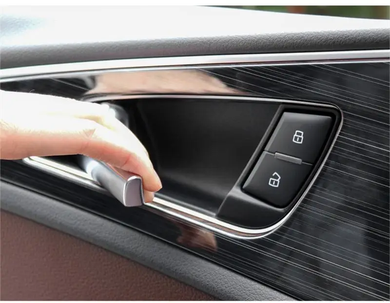 Wcnsxs Accessori per Auto Guida a Sinistra per Audi A6 C8 2019 Copertura Decorativa per Il Controllo Centrale Interni in Fibra di Carbonio per Interni