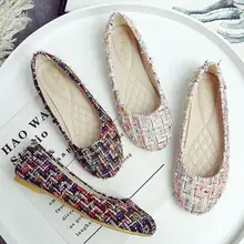 Women Flats Shoes Large Size Ballet Flats Fashion Slip On Loafers Sweet Summer Female Casual Shoes Lady Breathable Footwear New kotofey children s flats 10813949 summer ballet all season elegant footwear shoes for girls girl blue