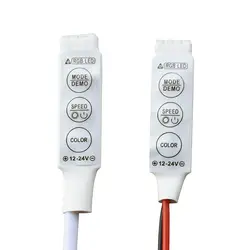 Светодиодный мини-пульт 3 Ключи свет контроллер для 5050 3528 RGB Цвет светодиодный полосы 6A Max 200 шт./лот