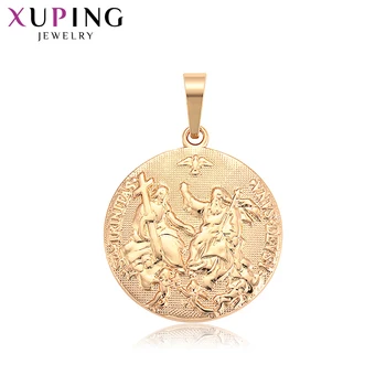

Xuping Unique Figure Shape Gold-color Pendant High Quality Elegant Jewelry for Man or Women Christmas Gifts 34639