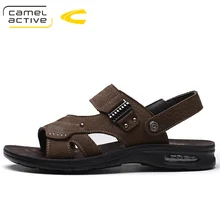 Camel Active роскошные классические Летние мужская обувь, сандали Модные мужские сандалии пляжная обувь дышащие кожаные сандалии Туфли без каблуков 5681