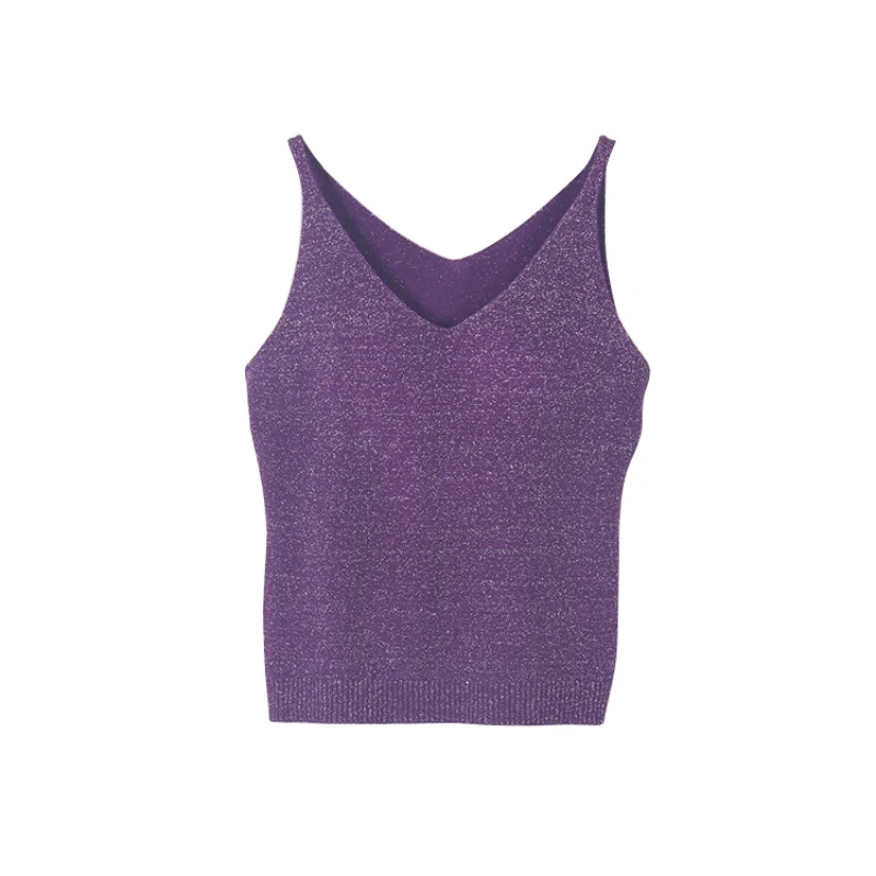 Sexy Women Fashion Knitting Vest Top Sleeveless V-Neck Blouse Casual Tank Tops Hot Sale Tops