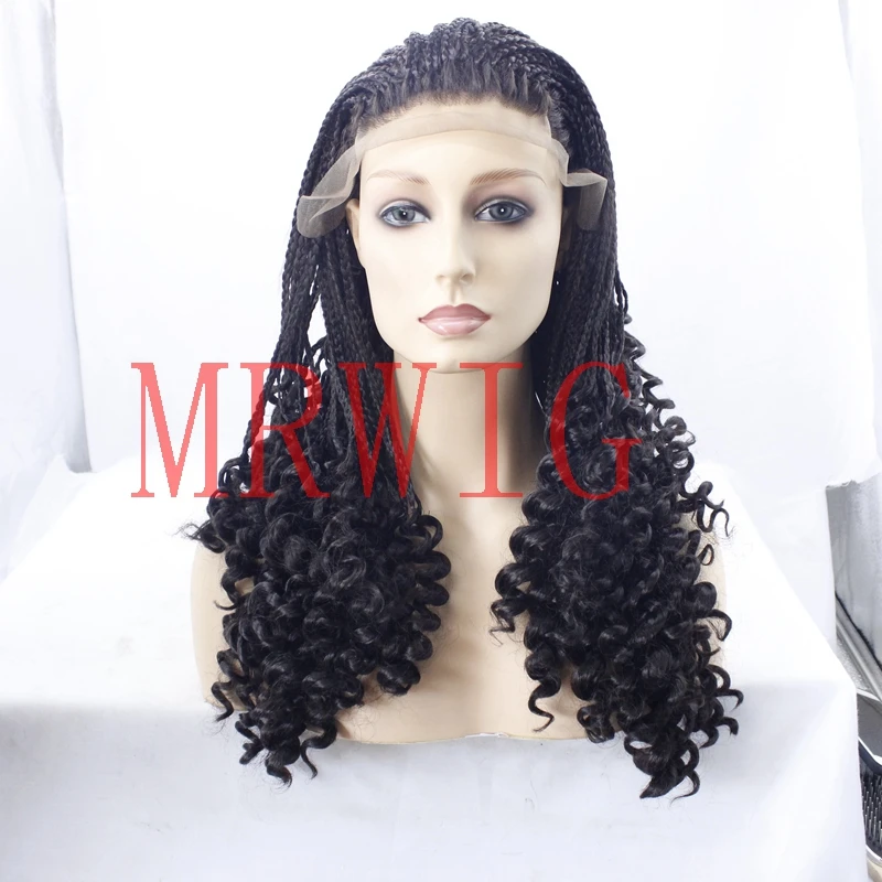 MRWIG Dreadlock волосы парик плетеный с вьющиеся синтетический для женщины Бесплатная