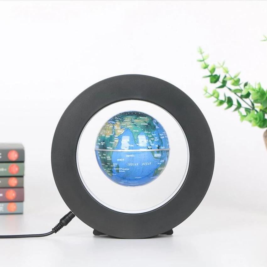 Mapa do Mundo Tellurion com Luz Decoração para Casa Novidade Levitação Magnética Flutuante Globo Escritório Ornamento Led 3 Led mapa do mundo novidade levitação magnética