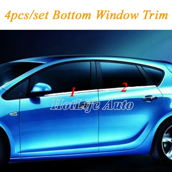 For Vauxhall Opel Astra J 2010 2014 Stainless Steel Window Frame
