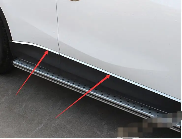 

High quality case For Mazda CX-5 CX5 2012-2013 Body Side moulding lid Cover trim Stainless Steel 4Pcs per set accessories