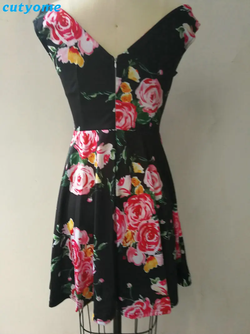 Summer Family Matching Outfits Mother and Daughter Dresses Floral Shoulder Off Dress Kids Mom Daughter Dress Matching Clothes (11)