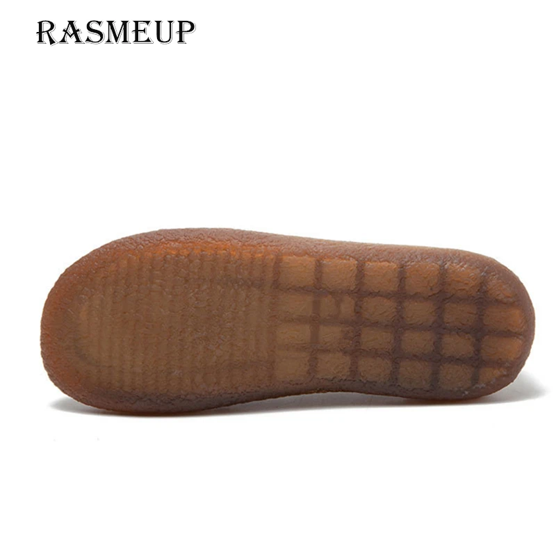 RASMEUP/женские слипоны из натуральной кожи; мягкая обувь на плоской подошве; коллекция года; сезон весна; удобная женская обувь на плоской подошве с вышивкой; женские повседневные лоферы