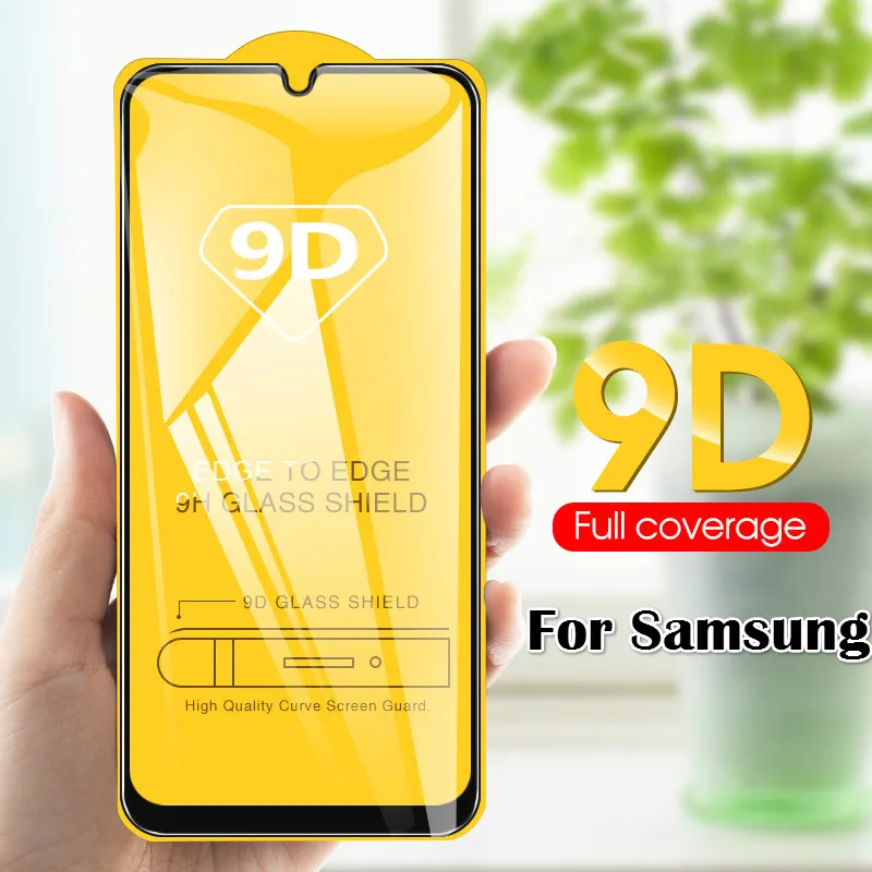 

9D tempered glass for samsung A30 A50 A90 A80 A70 A60 A40 A20 A10 galaxy M20 M30 M50 A9 A7 2018 full cover protective glass film