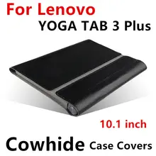 Case Cowhide For Lenovo Yoga Tab 3 Plus 10 Protective Smart cover Genuine Leather Tablet TAB3Plus YT-X703F 10.1 Protector Sleeve