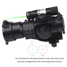 Tactical Hunting Holographic Sight Red Green Dot Scope 1X30 with green laser for Shot Gun Airsoft 20mm Rail Mount Riflescopes profession tactical laser mount green red dot laser sight rifle hunting gun scope rail