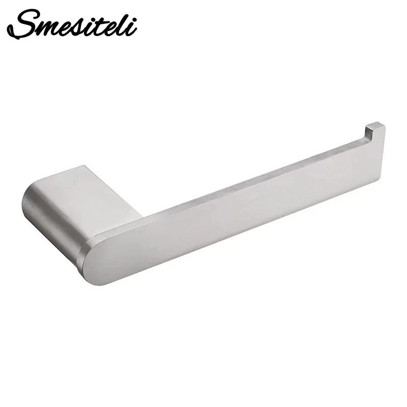 Brushed Gold Tissue Holder Wall Mounted Stainless Steel Roll Paper Holder Bathroom Screw Invisible Napkin Installation