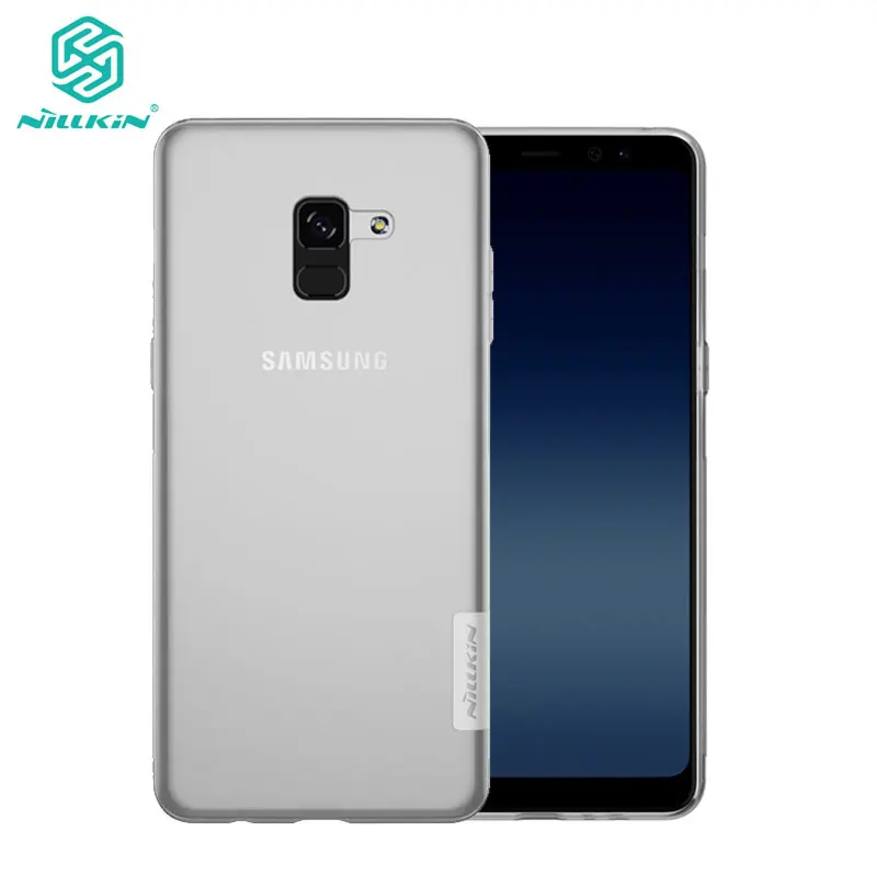 

sfor Samsung A8 2018 Case Nillkin Nature Series Transparent Clear Soft Back Cover TPU Case for Samsung Galaxy A8 2018 5.6 inch