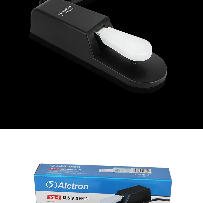 Alctron PS-1 металлическая универсальная педаль, Реалистичная педаль touch, универсальный интерфейс