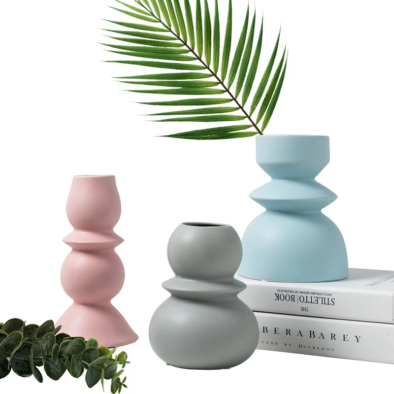

European Abstract Flower Vases Flower Vases Pot Modern Simplicity Desk Decoration Home Decoration Handicraft Tabletop Vase