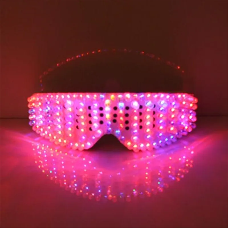 New Product Led Glasses Luminous White Lighting Halloween Glasses For Parties Event Party Supplies Free Shipping04
