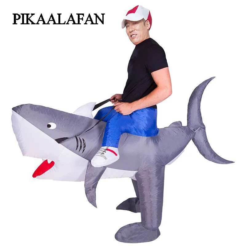 

PIKAALAFAN Giant Inflatable Toy Party Cute Cartoon Shark Inflatable Costume Doll Costume Prop Inflatable Costume Cosplay