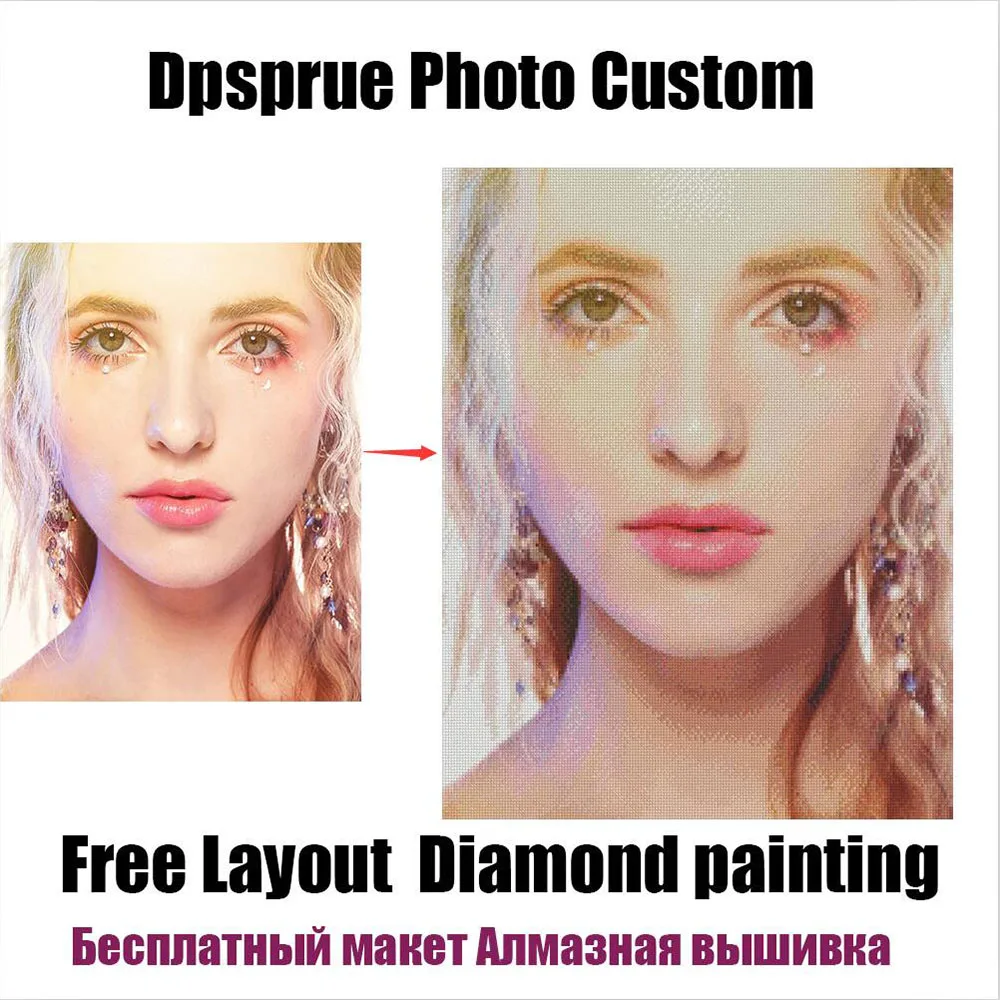 Dpsproue фото на заказ Алмазная картина 5D DIY картина Стразы Алмазная вышивка 3D вышивка крестиком домашнее свадебное украшение