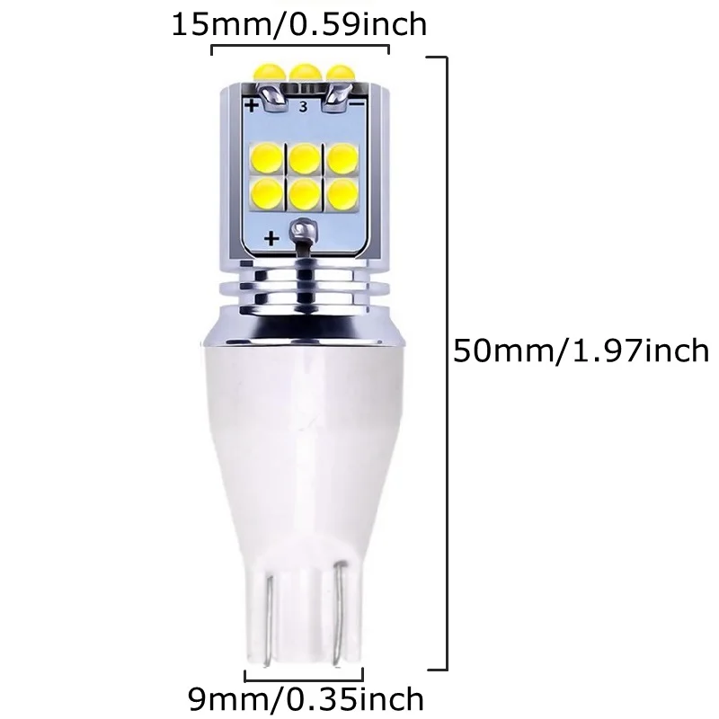 1 шт. Новинка T15 921 W16W WY16W супер яркий 1800Lm светодиодный задний фонарь для автомобиля, дополнительные тормозные огни, авто резервная лампа заднего хода, поворотники