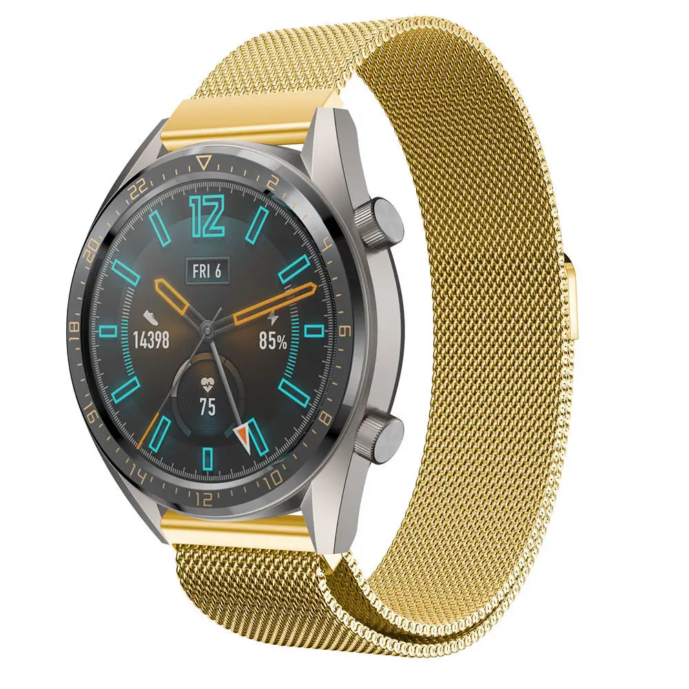 Milanese Magetic металлический ремешок для Huawei Watch GT GT2 из нержавеющей стали умный часов