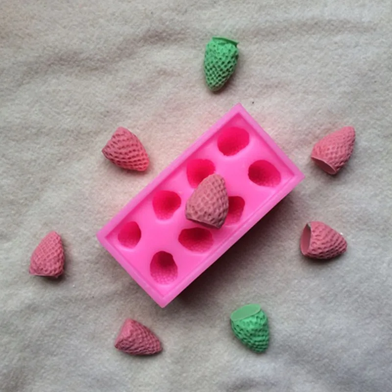3D Stereo Strawberry Mold Cake Decorating Tool baking Chocolate Mould Craft Art Soap Making Silicone Mold