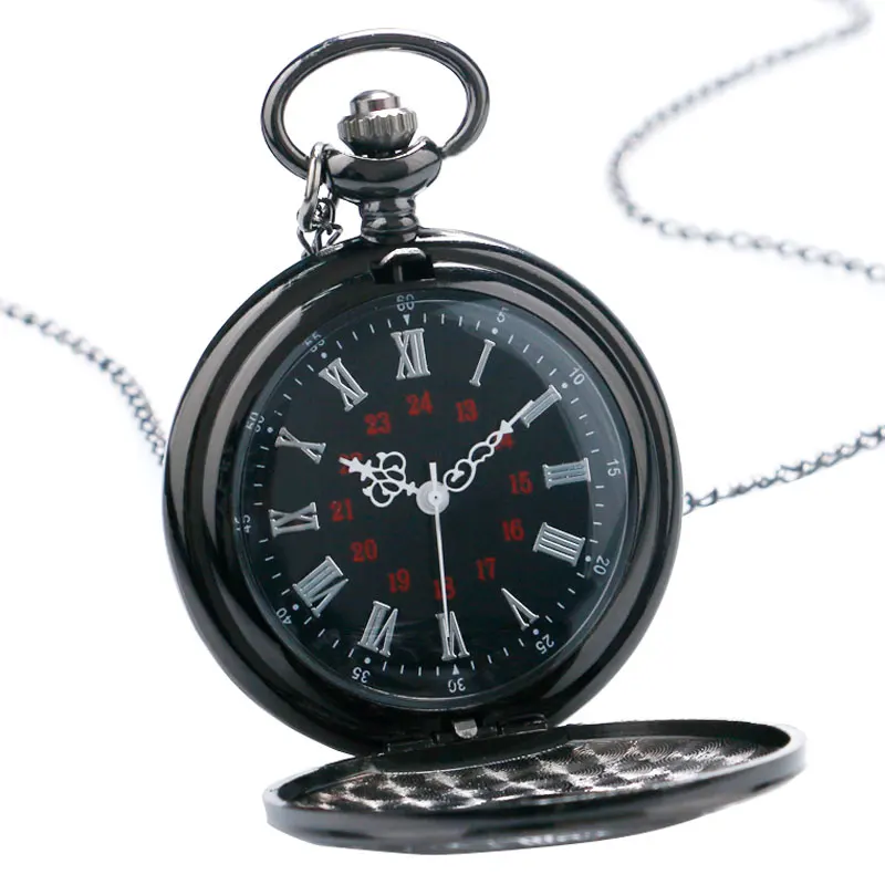 Vintage Unisex Fashion Roman Number Quartz Steampunk Pocket Watch P427