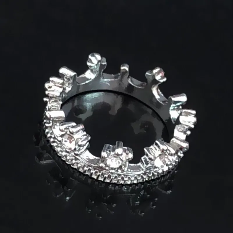 

C469 Hot Sale Fashion Rhinestone Princess Crown Ring Wedding Jewelry Wedding Accessories For Women Crystal Anillos Anel Girl