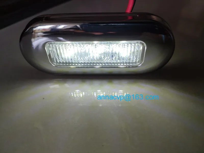 LED Boat Marine Yacht Camper RV Stainless Steel Courtesy Light (2)