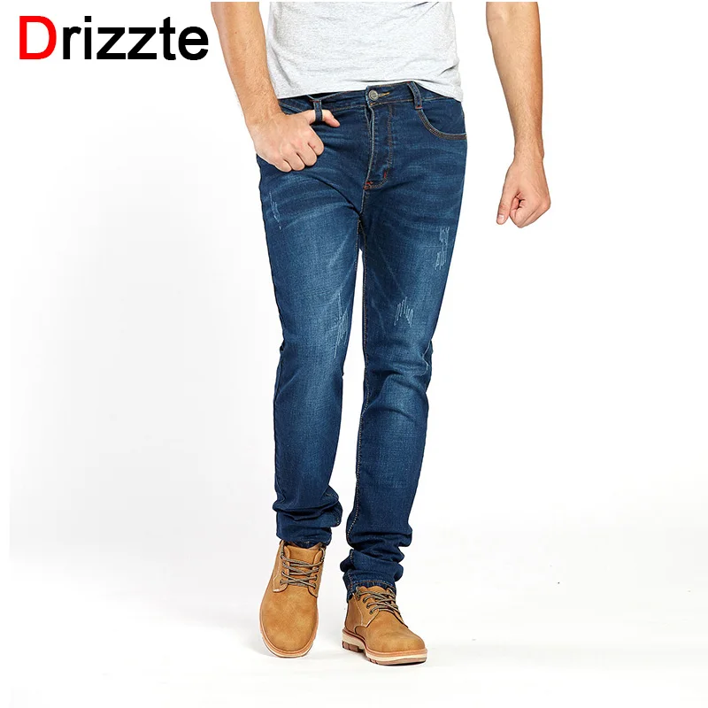 Drizzte Mens Stretch Jeans Denim Blue Stylish Jean