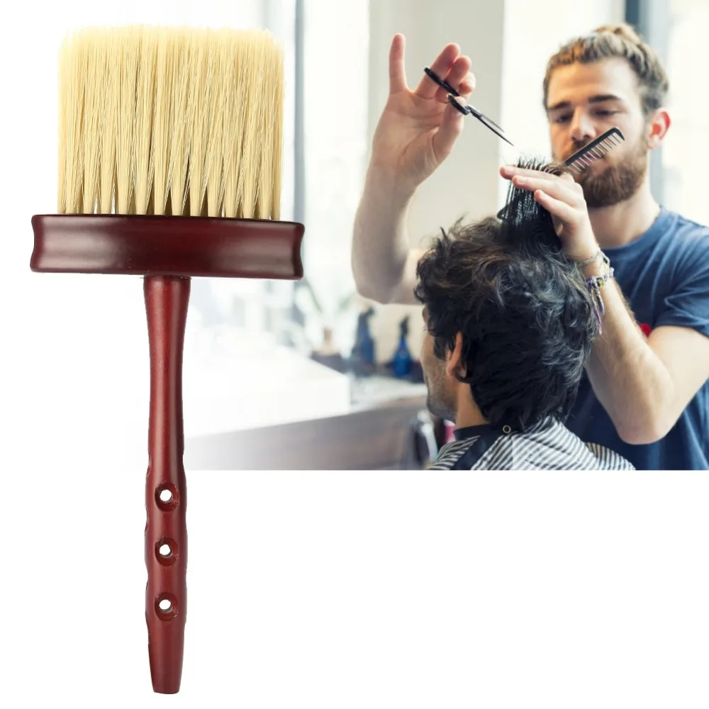 original barber salon neck face duster comb men shaving brush