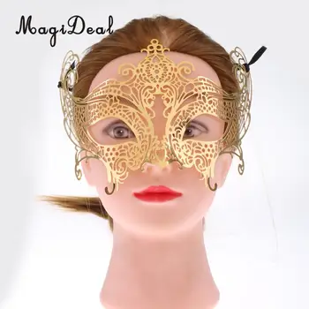 

MagiDeal Lightweight Venetian Gold Filigree Metal Mask DIY for Masquerade Ball Adult Party Fancy Dress Hen Night Party Decor