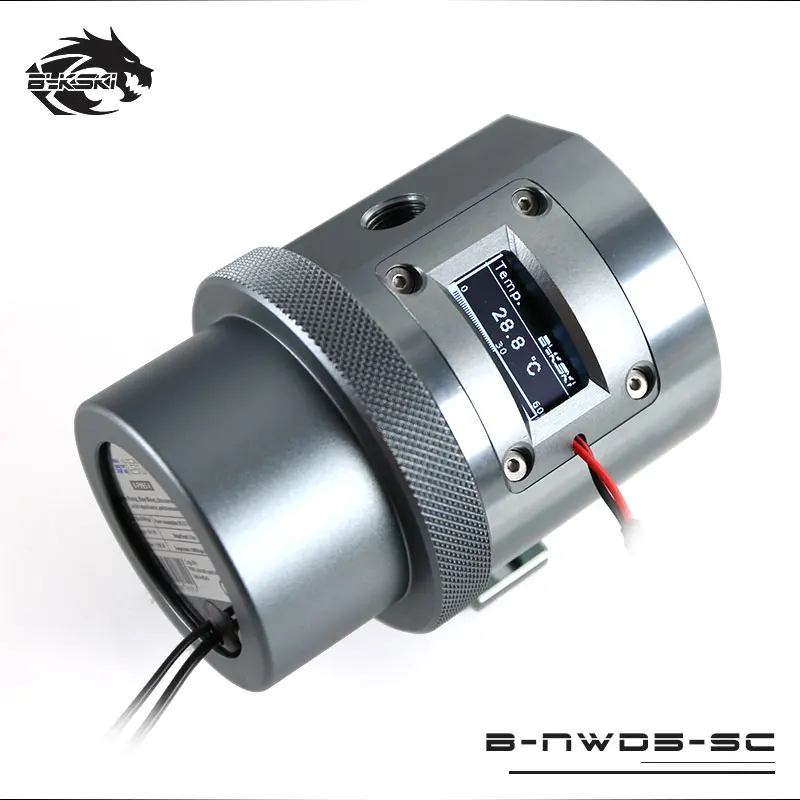 Online Bykski B NWD5 SC Wasser Kühlung Pumpe mit Temperatur Sensor Display D5 MCP655 1100L 1500 3,8 M Grau