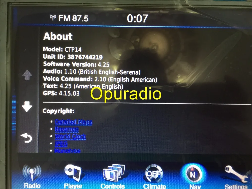 P68210560AH Radio Unit CQ-UC03G2GX 8.4 Uconnect RE2 RB5 (7)