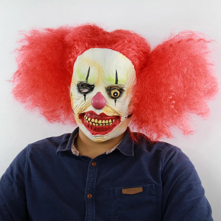 Хэллоуин ужас призрак Рождество баров мужские маски реквизит странные латекс страшные клоун маски для вечерние 14 стилей - Цвет: M1631003