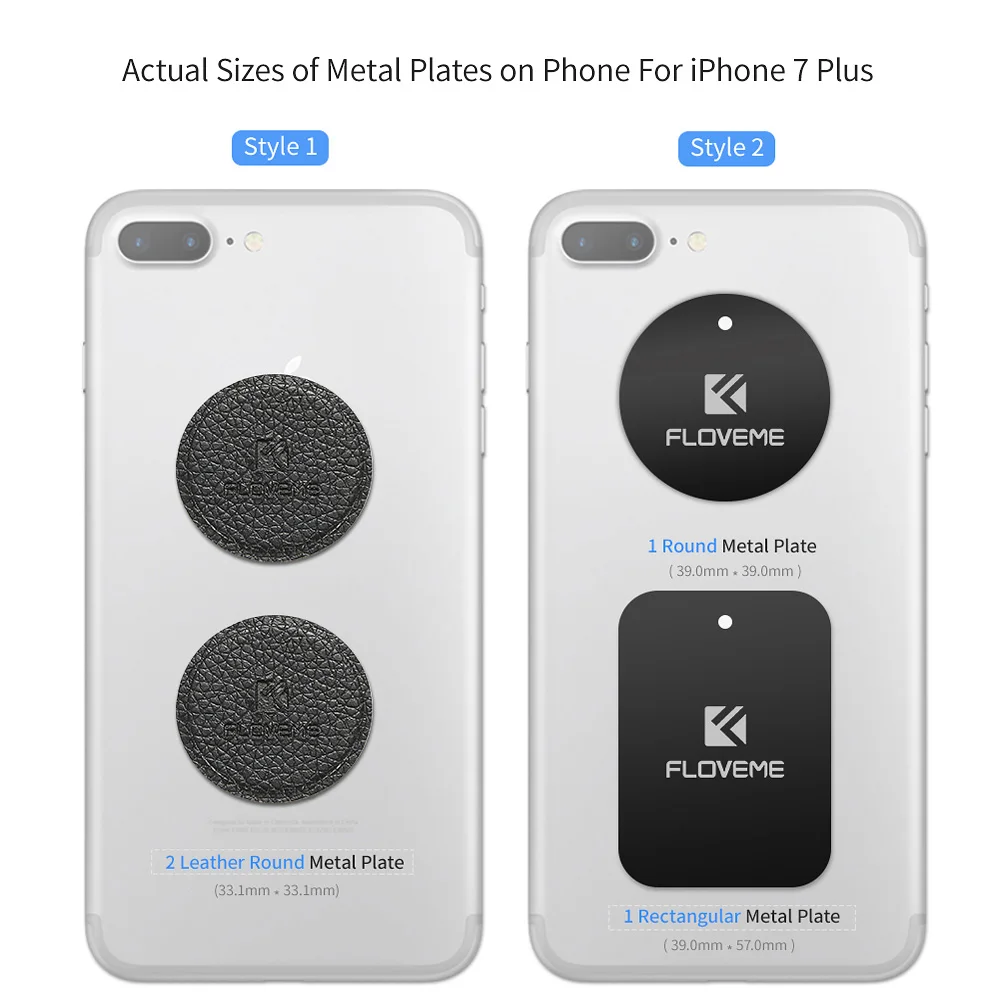 FLOVEME универсальный металлический Автомобильный держатель для телефона iPhone 6 s
